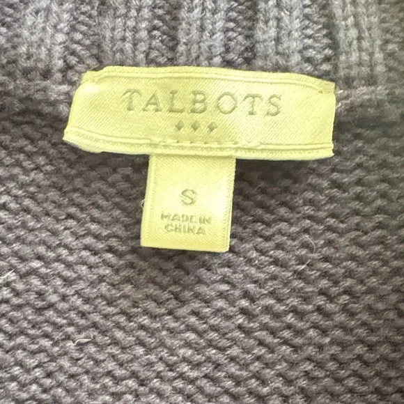 Talbots navy Cable Knit Vest - Picture 3 of 9